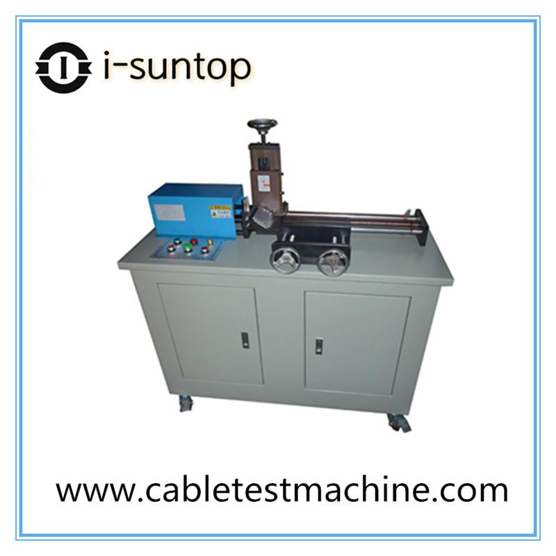 Crosslinking wire and cable slicing machine